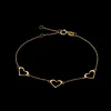 XENOX Armbänder^FINE Herz Armband, 9k Gelbgold goldfarben