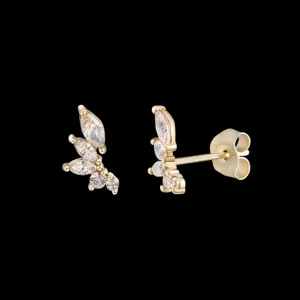 XENOX Ohrringe^FINE Ohrringe, 9k Gelbgold goldfarben