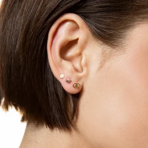 XENOX Ohrringe^FINE Ohrringe, 9k Gelbgold goldfarben