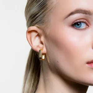 XENOX Ohrringe^FRAMED Ohrringe 925/- Sterlingsilber, 18k Vergoldung