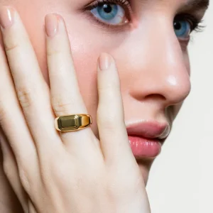 XENOX Ringe^FRAMED Ring 925/- Sterlingsilber, rhodiniert