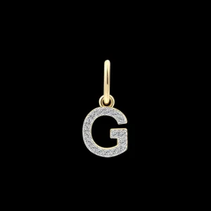 XENOX Charms^G LETTER Charm 925/- Sterlingsilber, 18k Vergoldung