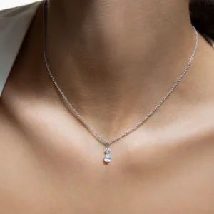 XENOX Halsketten^GLANCE Halskette 925/- Sterlingsilber, rhodiniert