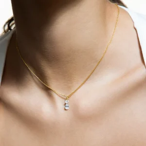 XENOX Halsketten^GLANCE Halskette 925/- Sterlingsilber, rhodiniert