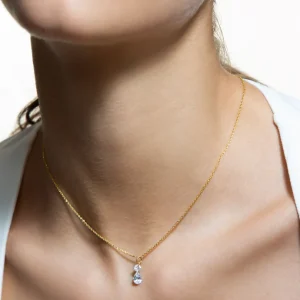 XENOX Halsketten^GLANCE Halskette 925/- Sterlingsilber, rhodiniert