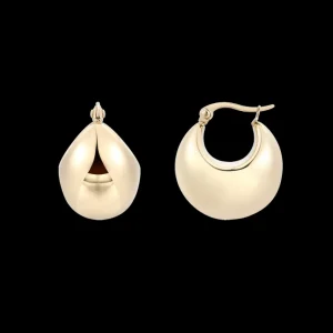 XENOX Ohrringe^GLOBE Ohrringe aus Edelstahl, silberfarben beschichtet