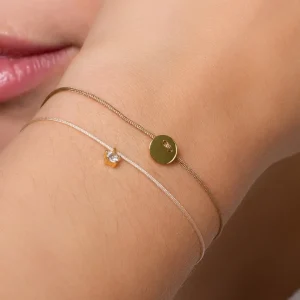 XENOX Armbänder^HAPPY Armband 925/- Sterlingsilber, 18k Vergoldung goldfarben