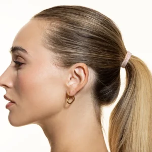 XENOX Ohrringe^HEART MINI Creolen aus Edelstahl, silberfarben beschichtet