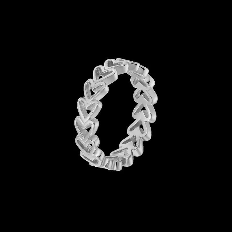 heart_ring__sterlingsilbe_1.webp XENOX Ringe^HEART Ring 925/- Sterlingsilber, rhodiniert