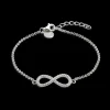 XENOX Armbänder^INFINITY Armband 925/- Sterlingsilber, rhodiniert silberfarben