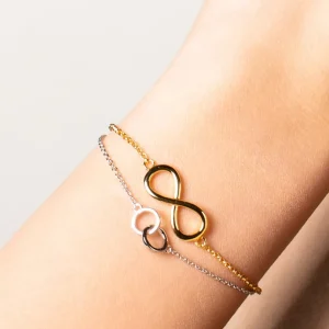 XENOX Armbänder^INFINITY Armband 925/- Sterlingsilber, rhodiniert