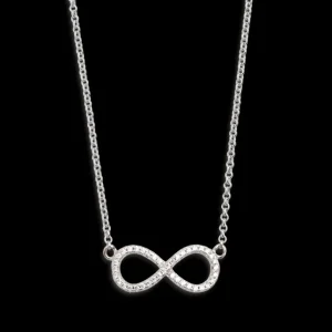 XENOX Halsketten^INFINITY Halskette 925/- Sterlingsilber, rhodiniert silberfarben