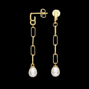 XENOX Ohrringe^ISLAND Ohrringe 925/- Sterlingsilber, 18k Vergoldung goldfarben