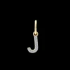 XENOX Charms^J LETTER Charm 925/- Sterlingsilber, 18k Vergoldung
