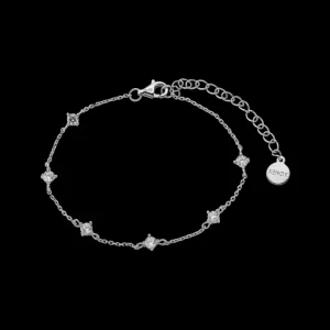 XENOX Armbänder^KRAPPE Armband 925/- Sterlingsilber, rhodiniert