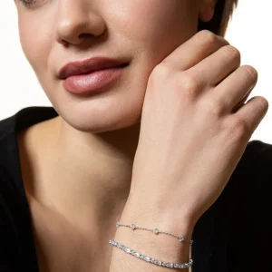 XENOX Armbänder^KRAPPE Armband 925/- Sterlingsilber, rhodiniert