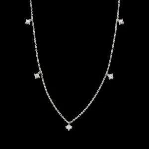 XENOX Halsketten^KRAPPE Halskette 925/- Sterlingsilber, rhodiniert