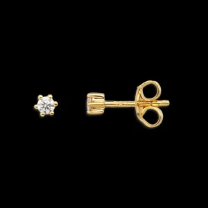 XENOX Ohrringe^KRAPPE Ohrring 925/- Sterlingsilber, 18k Vergoldung goldfarben