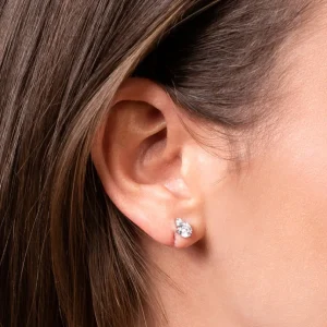 XENOX Ohrringe^KRAPPE Ohrringe 925/- Sterlingsilber, rhodiniert