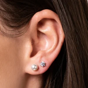 XENOX Ohrringe^KRAPPE Ohrringe 925/- Sterlingsilber, rhodiniert