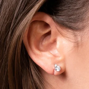 XENOX Ohrringe^KRAPPE Ohrringe 925/- Sterlingsilber, rhodiniert