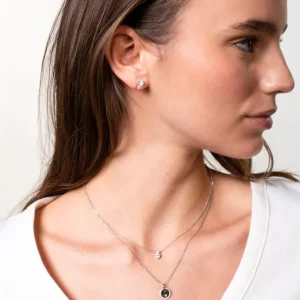 XENOX Ohrringe^KRAPPE Ohrringe 925/- Sterlingsilber, rhodiniert