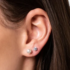 XENOX Ohrringe^KRAPPE Ohrringe 925/- Sterlingsilber, rhodiniert