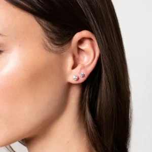 XENOX Ohrringe^KRAPPE Ohrringe 925/- Sterlingsilber, rhodiniert