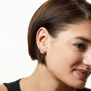 XENOX Ohrringe^KRAPPE Ohrringe 925/- Sterlingsilber, rhodiniert