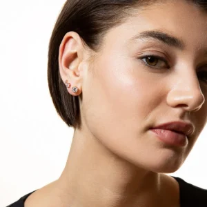 XENOX Ohrringe^KRAPPE Ohrringe 925/- Sterlingsilber, rhodiniert