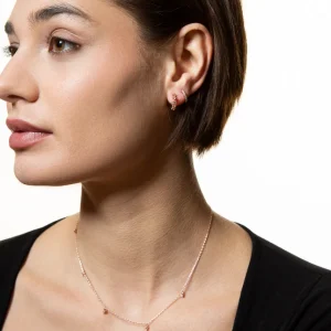 XENOX Ohrringe^KRAPPE Ohrringe 925/- Sterlingsilber, rhodiniert