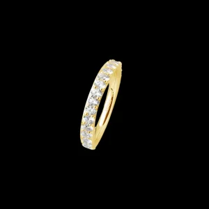 XENOX Ringe^KRAPPE Ring 925/- Sterlingsilber, 18k Vergoldung goldfarben