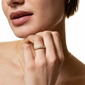 XENOX Ringe^KRAPPE Ring 925/- Sterlingsilber, 18k Vergoldung goldfarben