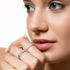 XENOX Ringe^KRAPPE Ring 925/- Sterlingsilber, rhodiniert