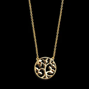 XENOX Halsketten^LEBENSBAUM Halskette 925/- Sterlingsilber, rhodiniert