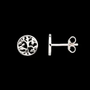 XENOX Ohrringe^LEBENSBAUM Ohrringe 925/- Sterlingsilber, rhodiniert