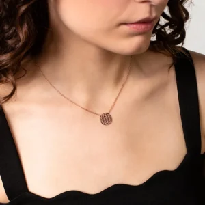 XENOX Halsketten^LEBENSBLUME Halskette 925/- Sterlingsilber, rhodiniert