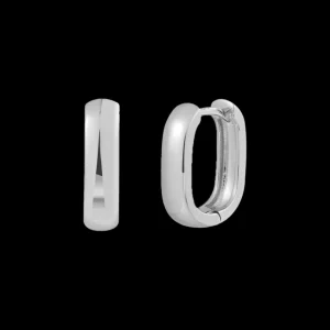 XENOX Ohrringe^LINK MINI Creolen 925/- Sterlingsilber, rhodiniert