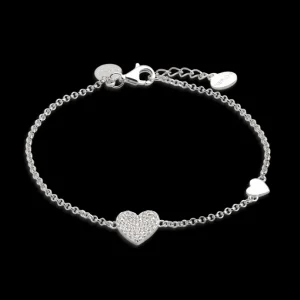 XENOX Armbänder^LOVE STORY Armband 925/- Sterlingsilber, rhodiniert silberfarben
