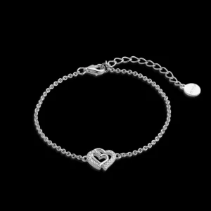 XENOX Armbänder^LOVE STORY Armband 925/- Sterlingsilber, rhodiniert silberfarben