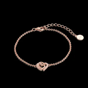 XENOX Armbänder^LOVE STORY Armband 925/- Sterlingsilber, rosé vergoldet roséfarben