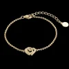 XENOX Armbänder^LOVE STORY Armband 925/- Sterlingsilber, 18k Vergoldung goldfarben