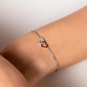 XENOX Armbänder^LOVE STORY Armband 925/- Sterlingsilber, rosé vergoldet roséfarben