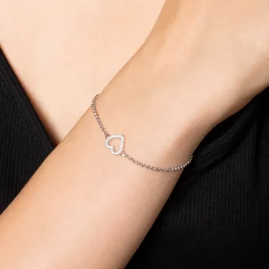 XENOX Armbänder^LOVE STORY Armband 925/- Sterlingsilber, rhodiniert silberfarben