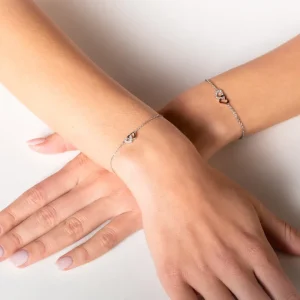 XENOX Armbänder^LOVE STORY Armband 925/- Sterlingsilber, rosé vergoldet roséfarben