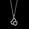 XENOX Halsketten^LOVE STORY Halskette 925/- Sterlingsilber, rhodiniert silberfarben