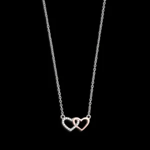 XENOX Halsketten^LOVE STORY Halskette 925/- Sterlingsilber, rosé vergoldet roséfarben