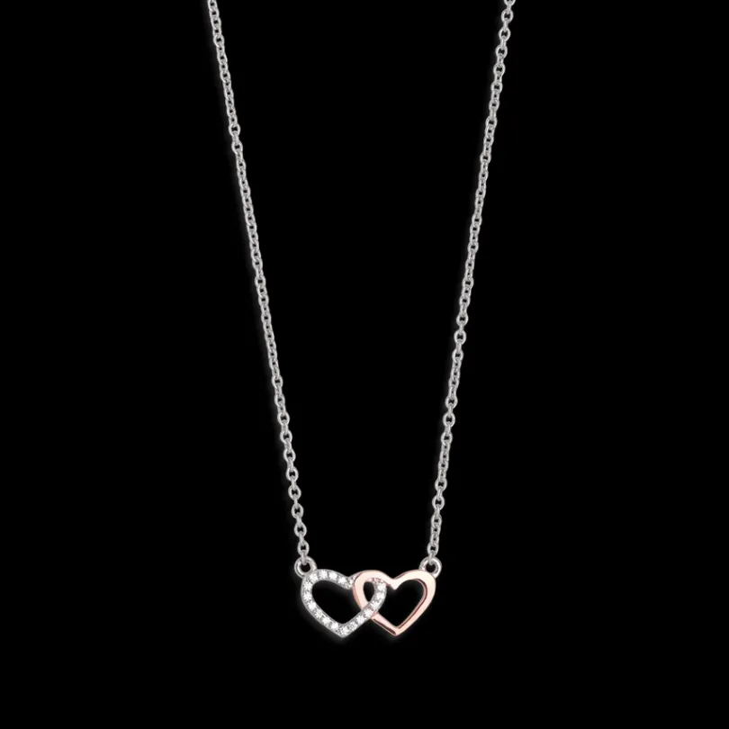 love_story_halskette__ste_0.webp XENOX Halsketten^LOVE STORY Halskette 925/- Sterlingsilber, rosé vergoldet roséfarben