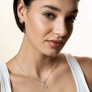 XENOX Halsketten^LOVE STORY Halskette 925/- Sterlingsilber, rhodiniert silberfarben