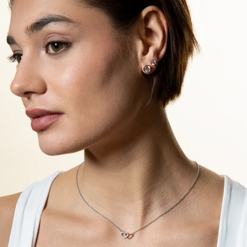 love_story_halskette__ste_2.webp XENOX Halsketten^LOVE STORY Halskette 925/- Sterlingsilber, rosé vergoldet roséfarben